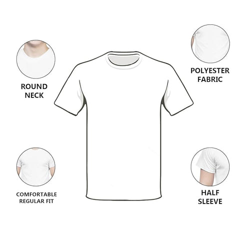 Vasthrlay Happy Holi Printed Round Neck Tshirt for Women